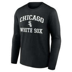Men's Black Chicago White Sox Team Heart & Soul Long Sleeve T-Shirt T-shirts
