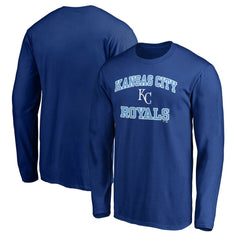 Men's Royal Kansas City Royals Team Heart & Soul Long Sleeve T-Shirt T-shirts