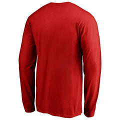 Men's Red Los Angeles Angels Team Heart & Soul Long Sleeve T-Shirt T-shirts