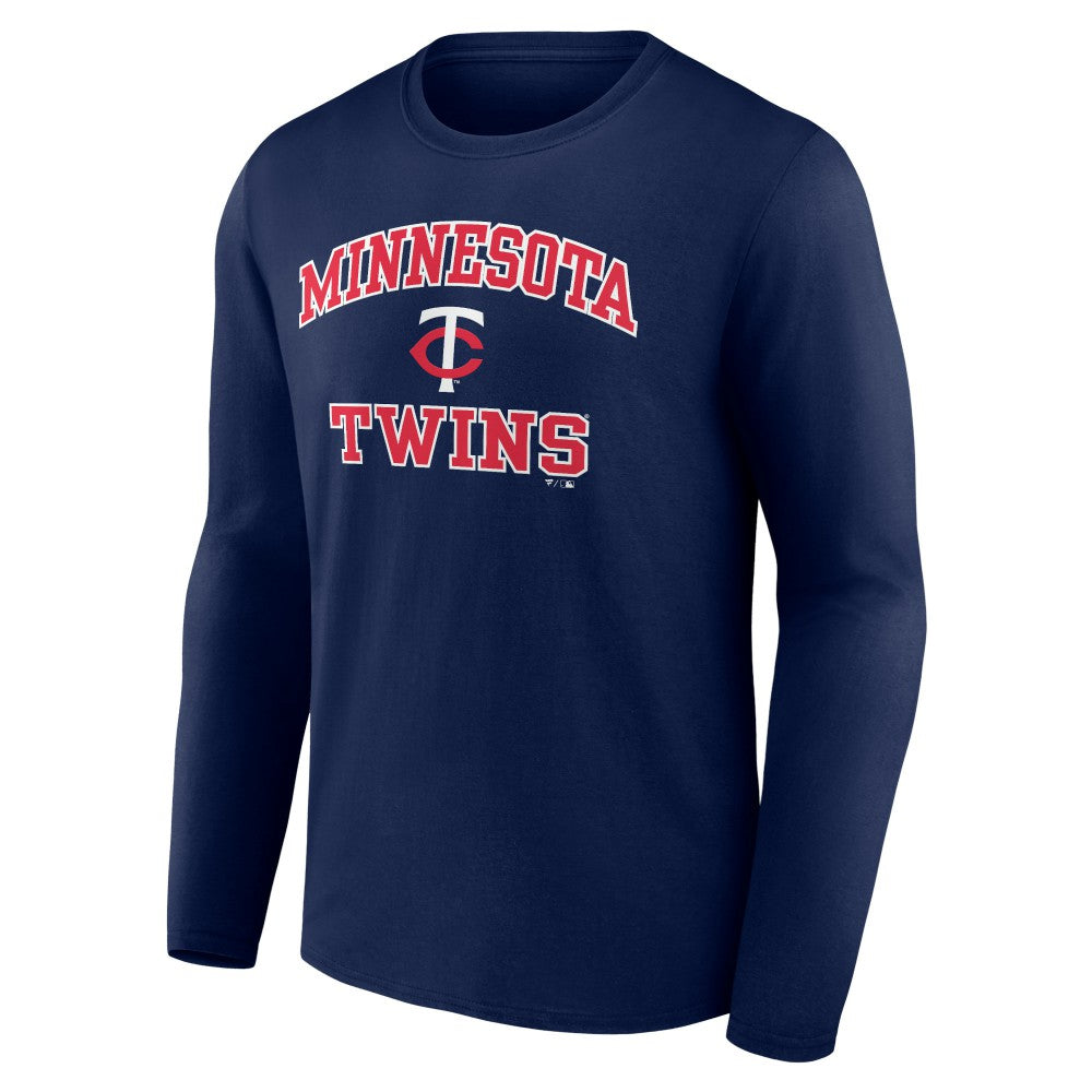 Men's Navy Minnesota Twins Team Heart & Soul Long Sleeve T-Shirt T-shirts