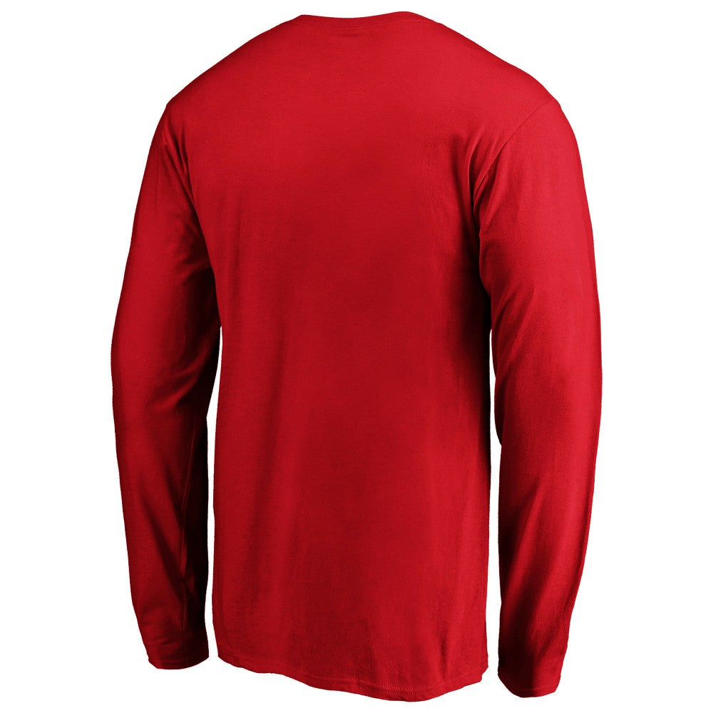 Men's Red Philadelphia Phillies Team Heart & Soul Long Sleeve T-Shirt T-shirts