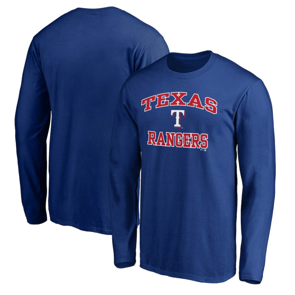 Men's Royal Texas Rangers Team Heart & Soul Long Sleeve T-Shirt T-shirts