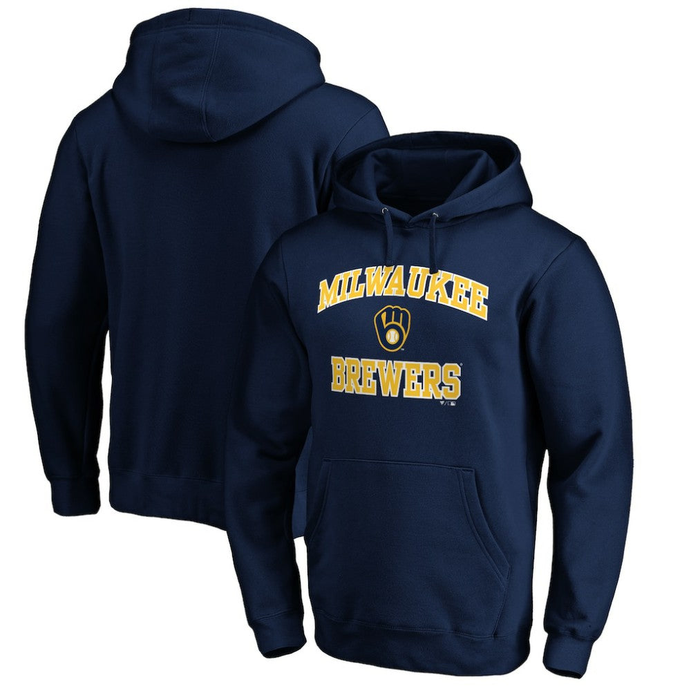 Milwaukee Brewers Heart & Soul Pullover Hoodie - Navy Hoodies