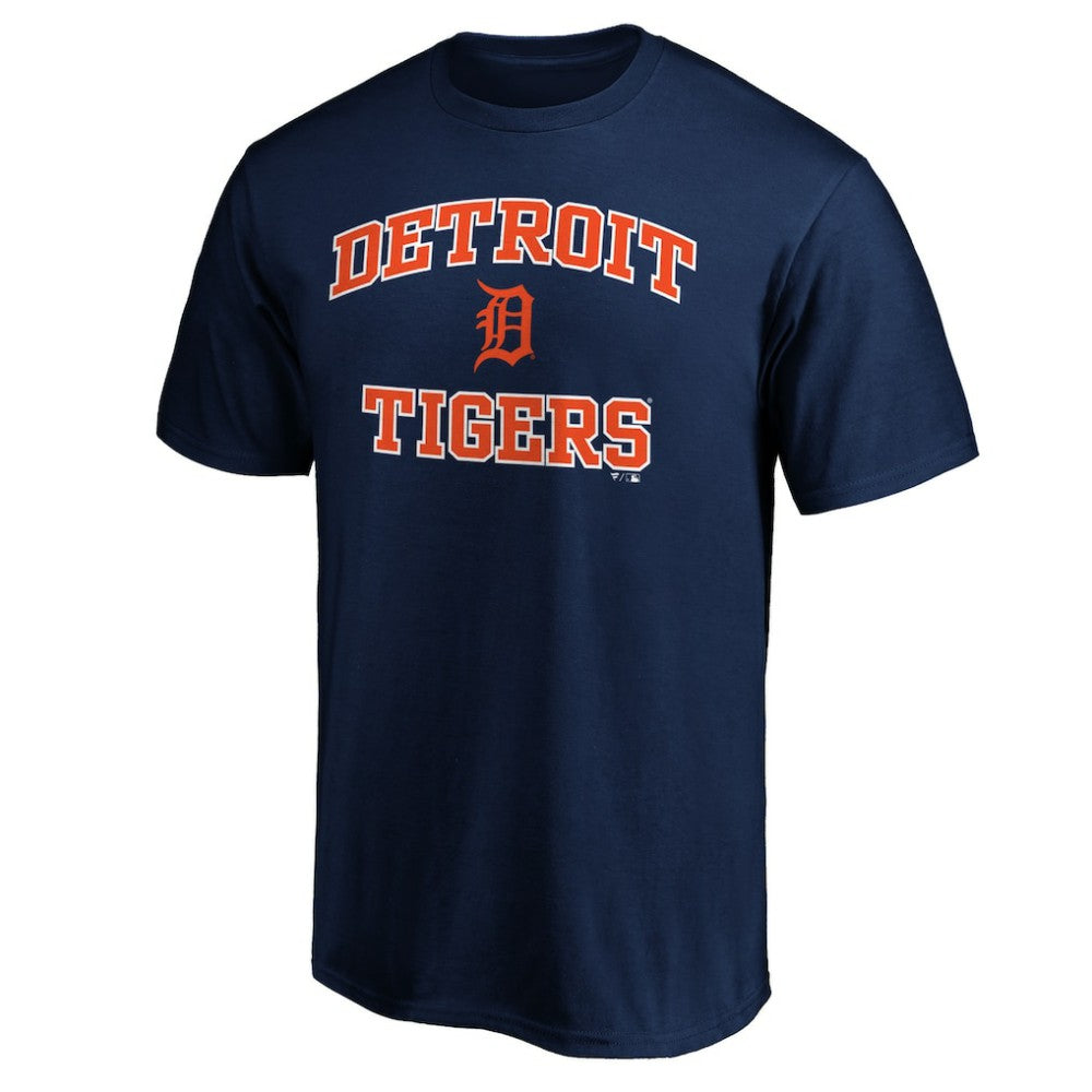 Detroit Tigers Fanatics MTO Label Heart & Soul T-Shirt - Navy T-shirts