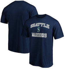 Seattle Mariners Fanatics MTO Label Heart & Soul T-Shirt - Navy T-shirts