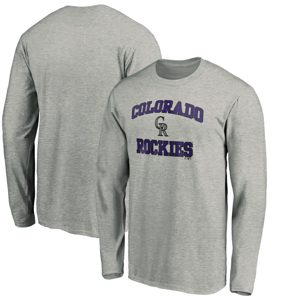Colorado Rockies Team Heart & Soul Long Sleeve T-Shirt - Heathered Gray T-shirts