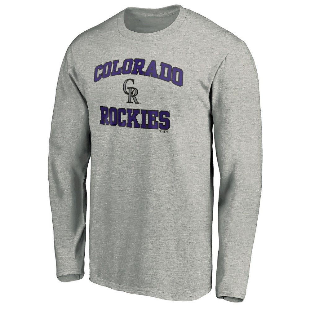 Colorado Rockies Team Heart & Soul Long Sleeve T-Shirt - Heathered Gray T-shirts