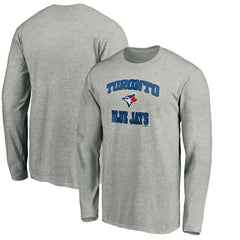 Toronto Blue Jays Team Heart & Soul Long Sleeve T-Shirt - Heathered Gray T-shirts