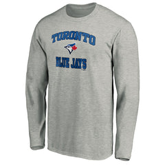 Toronto Blue Jays Team Heart & Soul Long Sleeve T-Shirt - Heathered Gray T-shirts