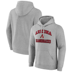 Arizona Diamondbacks Fanatics MTO Label Heart & Soul Pullover Hoodie - Heather Gray Hoodies