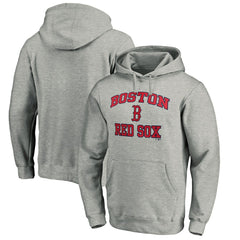 Boston Red Sox Fanatics MTO Label Heart & Soul Pullover Hoodie - Heather Gray Hoodies