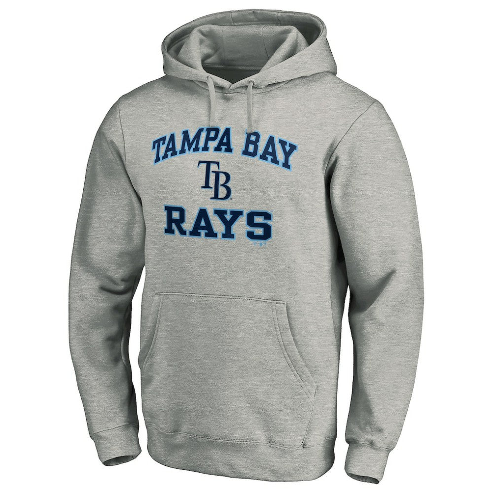 Tampa Bay Rays Fanatics MTO Label Heart & Soul Pullover Hoodie - Heather Gray Hoodies