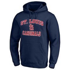St. Louis Cardinals Heart & Soul Pullover Hoodie - Navy Hoodies