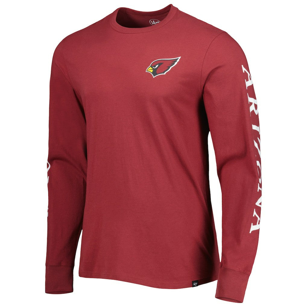 Arizona Cardinals '47 Triple Threat Franklin Long Sleeve T-Shirt Cardinal