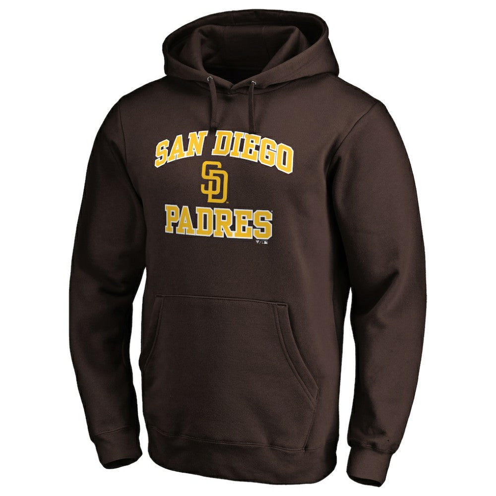 San Diego Padres Fanatics MTO Label Heart & Soul Pullover Hoodie - Brown Hoodies
