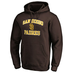 San Diego Padres Fanatics MTO Label Heart & Soul Pullover Hoodie - Brown Hoodies