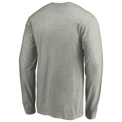 Seattle Mariners Official Team Logo Long Sleeve T-Shirt - Heather Gray T-shirts
