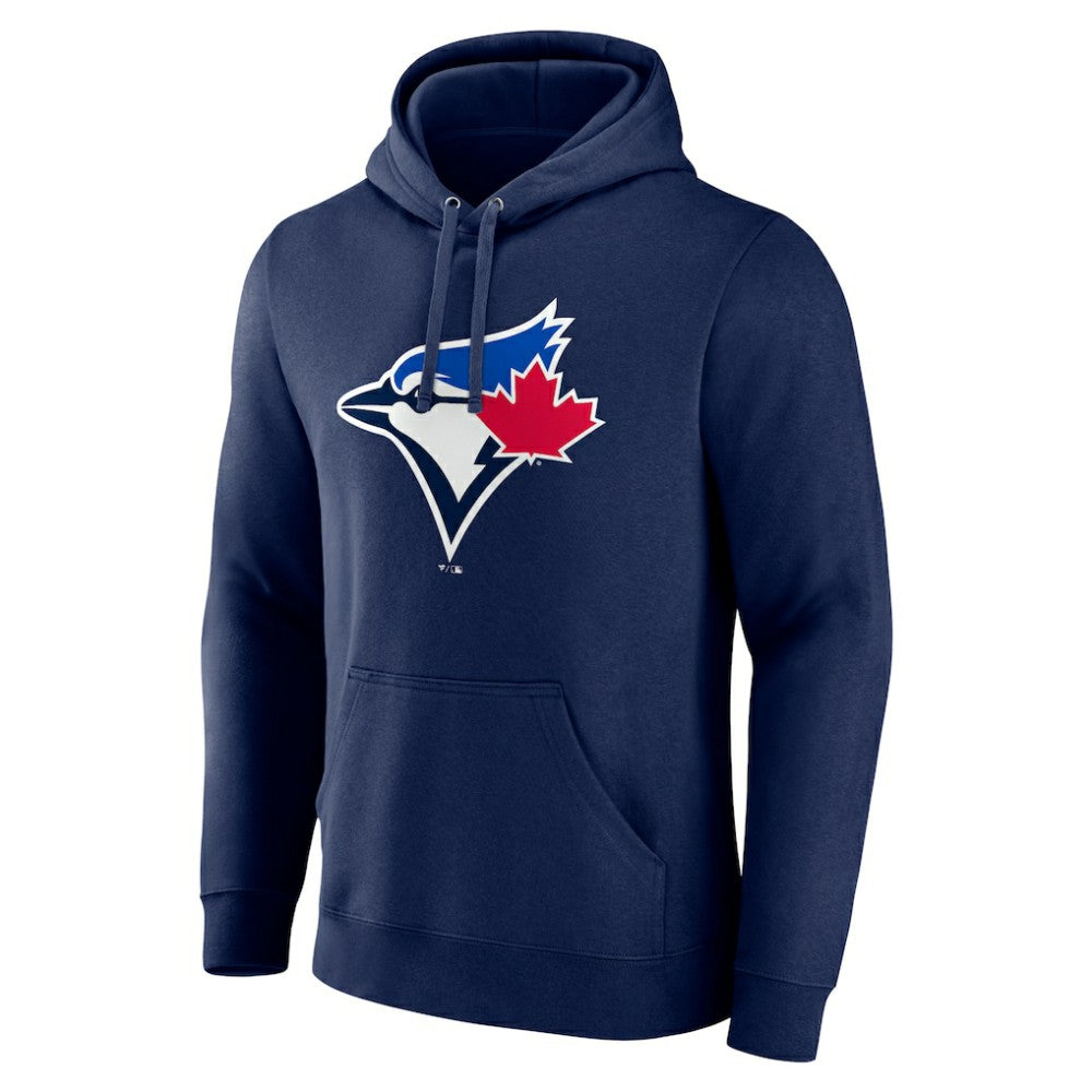 Toronto Blue Jays Official Logo Fitted Pullover Hoodie - Navy Hoodies