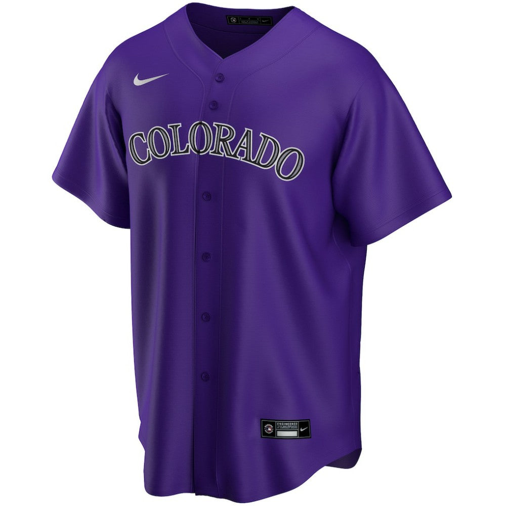Colorado Rockies Nike Alternate Replica Custom Jersey - Purple Jerseys