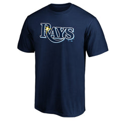 Tampa Bay Rays Official Wordmark Team T-Shirt - Navy T-shirts