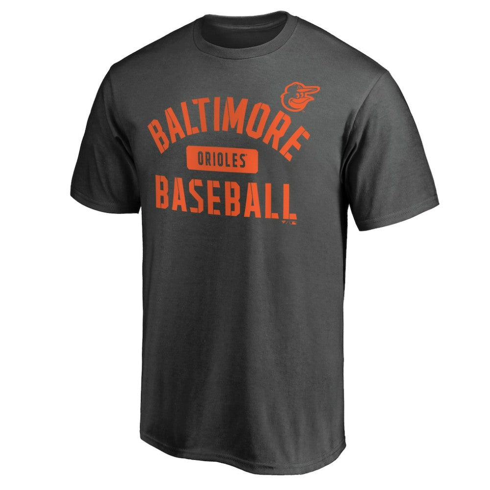 Baltimore Orioles Iconic Primary Pill T-Shirt - Charcoal T-shirts