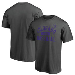 Colorado Rockies Iconic Primary Pill T-Shirt - Charcoal T-shirts