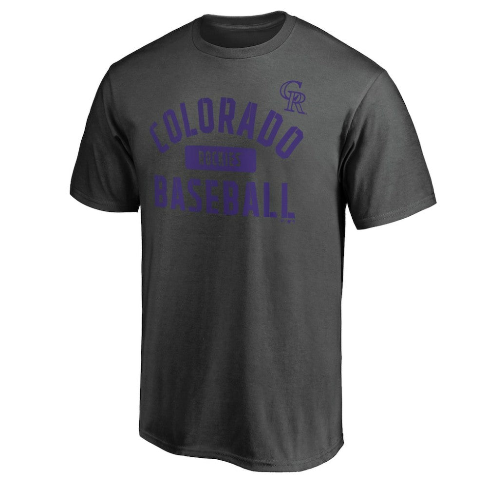 Colorado Rockies Iconic Primary Pill T-Shirt - Charcoal T-shirts