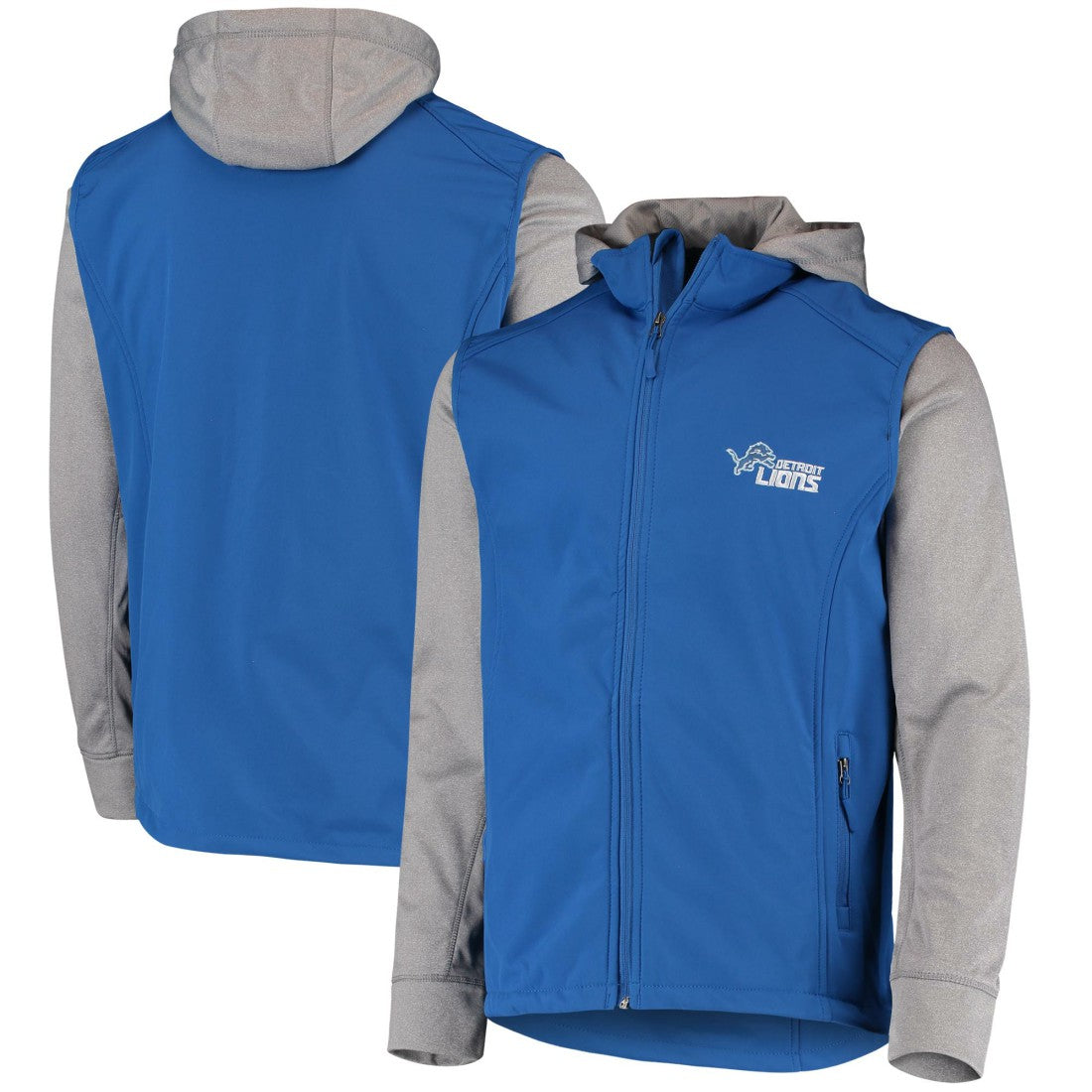 Detroit Lions Dunbrooke Alpha Full-Zip Jacket Blue/Gray