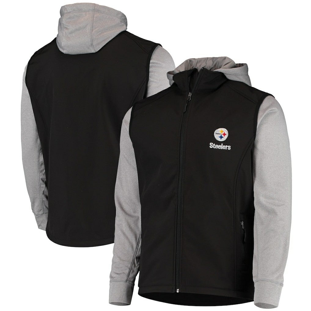 Pittsburgh Steelers Dunbrooke Alpha Full-Zip Jacket Black/Gray