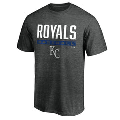 Kansas City Royals Win Stripe Logo T-Shirt - Charcoal T-shirts
