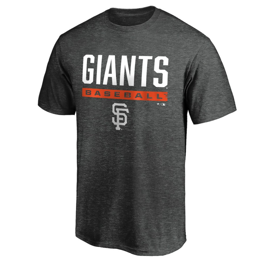 San Francisco Giants Win Stripe Logo T-Shirt II - Charcoal T-shirts
