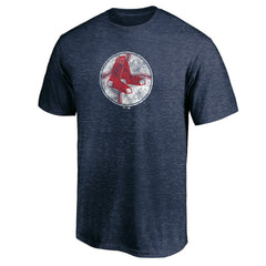 Boston Red Sox Cooperstown Collection True Classics Throwback Logo Tri-Blend T-Shirt - Navy T-shirts