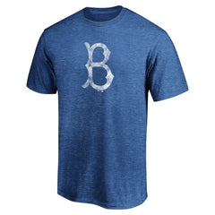 Brooklyn Dodgers Cooperstown Collection True Classics Throwback Logo Tri-Blend T-Shirt - Royal T-shirts
