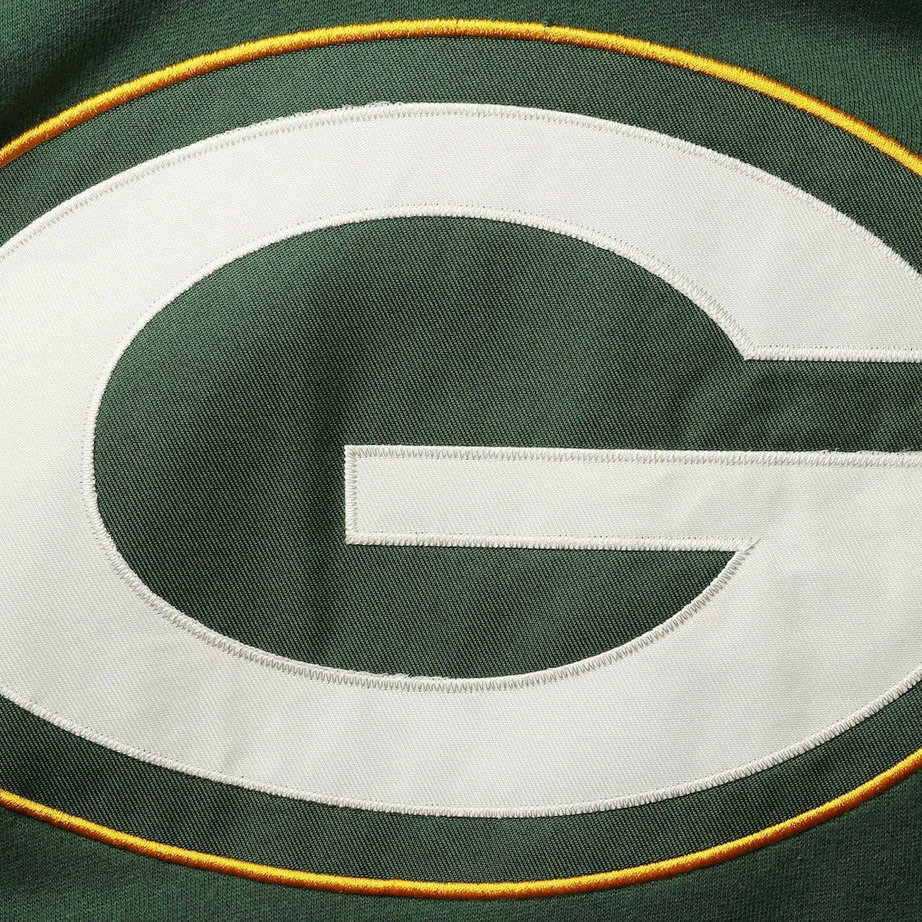 Green Bay Packers '47 Lacer V-Neck Pullover Hoodie Green/Gold