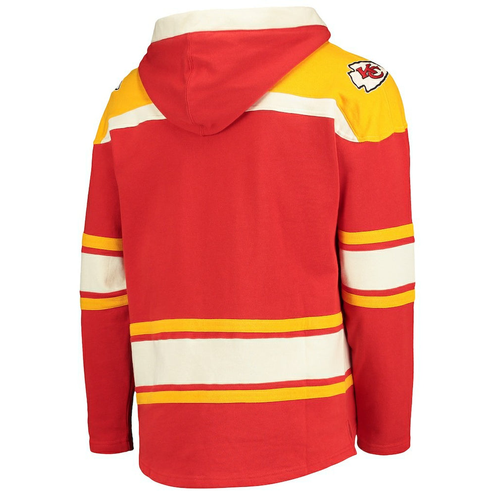 Kansas City Chiefs '47 Lacer V-Neck Pullover Hoodie Red/Gold