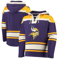 Minnesota Vikings '47 Lacer V-Neck Pullover Hoodie Purple/Gold