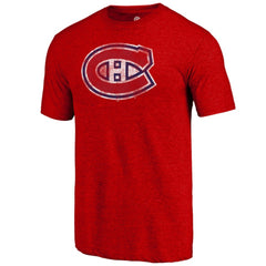 NHL Montreal Canadiens Distressed Tri-Blend T-Shirt - Red