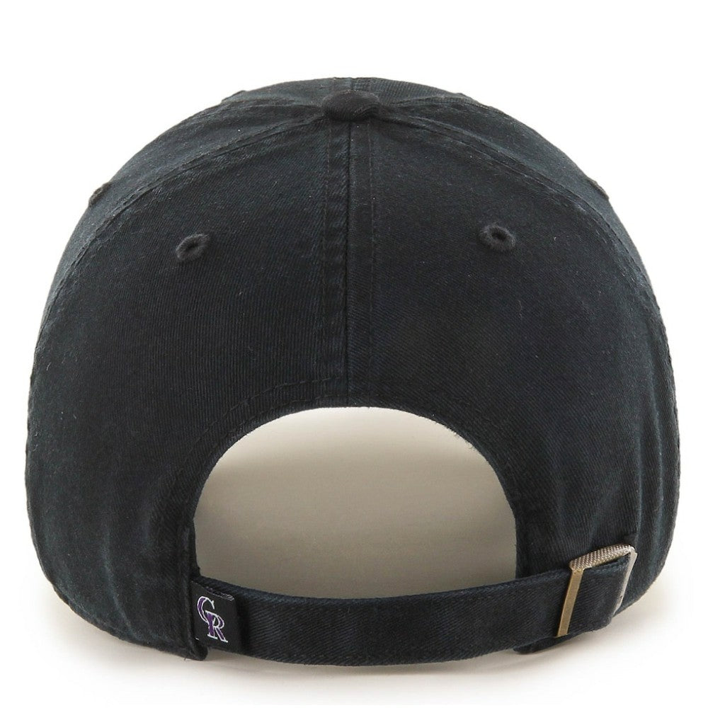 Colorado Rockies '47 Clean Up Adjustable Hat - Black Hats