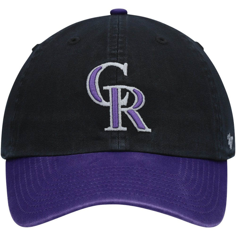 Colorado Rockies '47 Clean Up Adjustable Hat - Black Hats