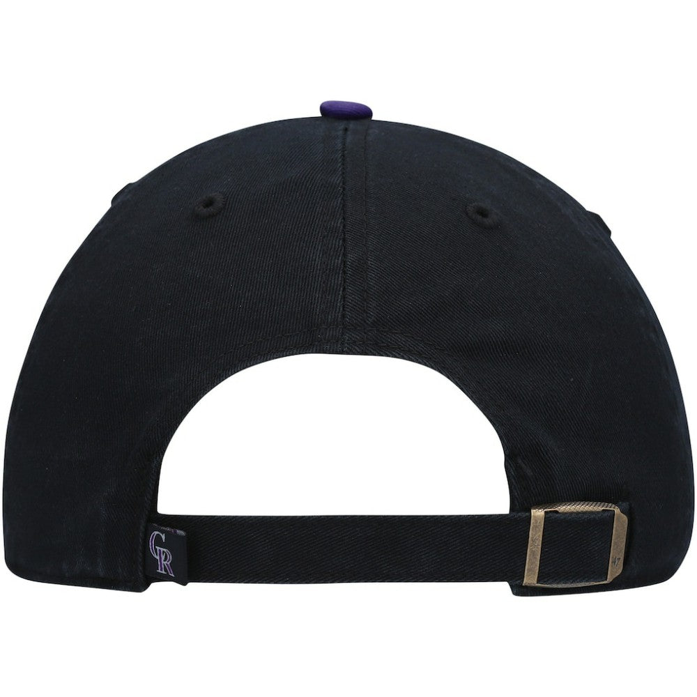 Colorado Rockies '47 Clean Up Adjustable Hat - Black Hats