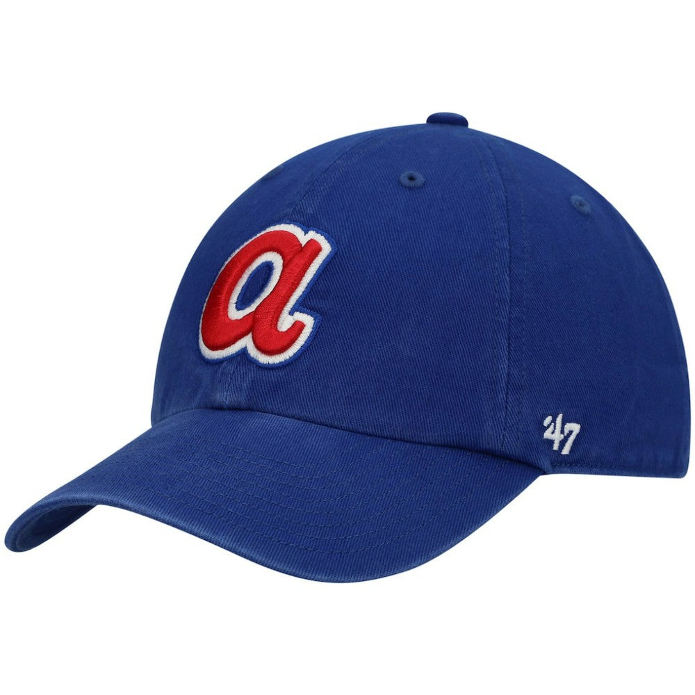 Atlanta Braves '47 1972 Logo Cooperstown Collection Clean Up Adjustable Hat - Royal Hats