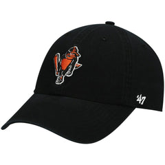 Baltimore Orioles '47 Logo Cooperstown Collection Clean Up Adjustable Hat - Black Hats