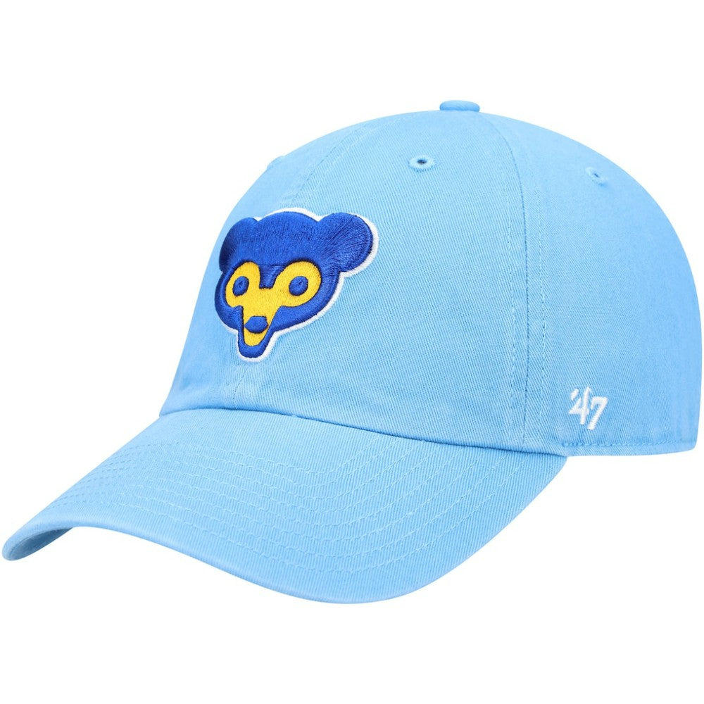 Chicago Cubs '47 Logo Cooperstown Collection Clean Up Adjustable Hat - Light Blue Hats