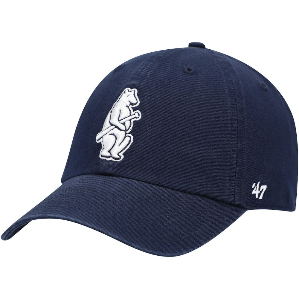 Chicago Cubs '47 1914 Logo Cooperstown Collection Clean Up Adjustable Hat - Navy Hats