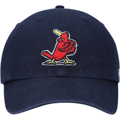St. Louis Cardinals '47 Logo Cooperstown Collection Clean Up Adjustable Hat - Navy Hats