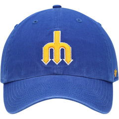 Seattle Mariners '47 1977 Logo Cooperstown Collection Clean Up Adjustable Hat - Royal Hats