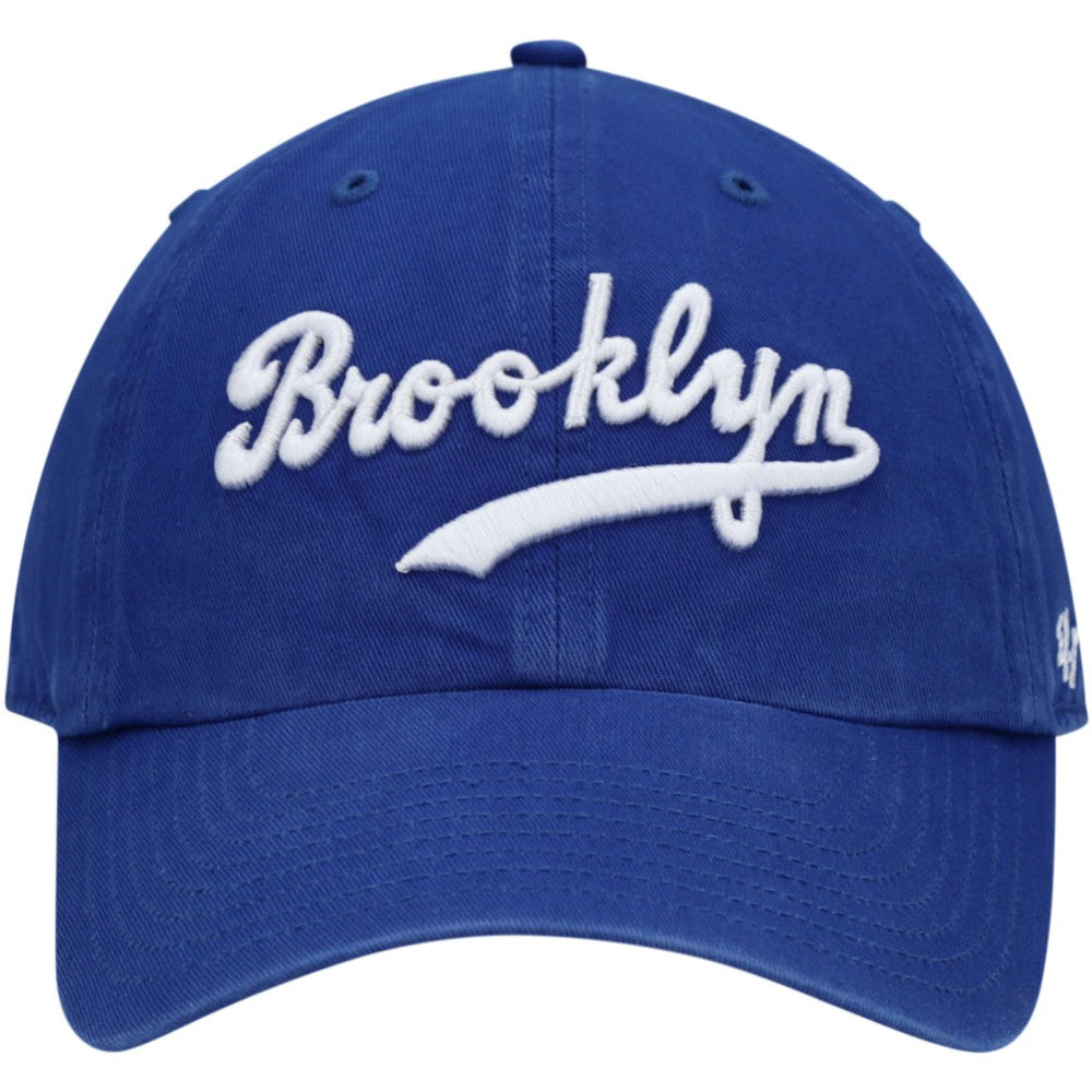 Brooklyn Dodgers '47 Logo Cooperstown Collection Clean Up Adjustable Hat - Royal Hats