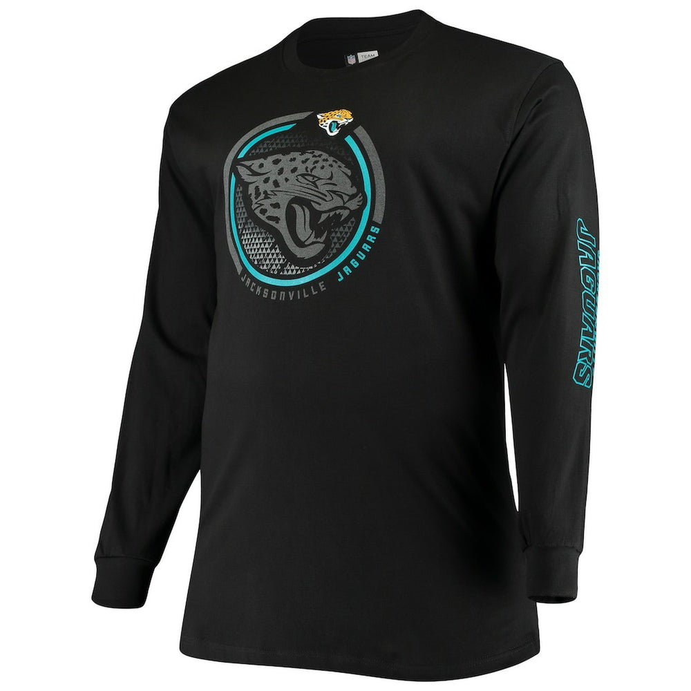 Jacksonville Jaguars Big & Tall Color Pop Long Sleeve T-Shirt Black