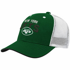 New York Jets Youth Core Lockup Adjustable Hat Green/White