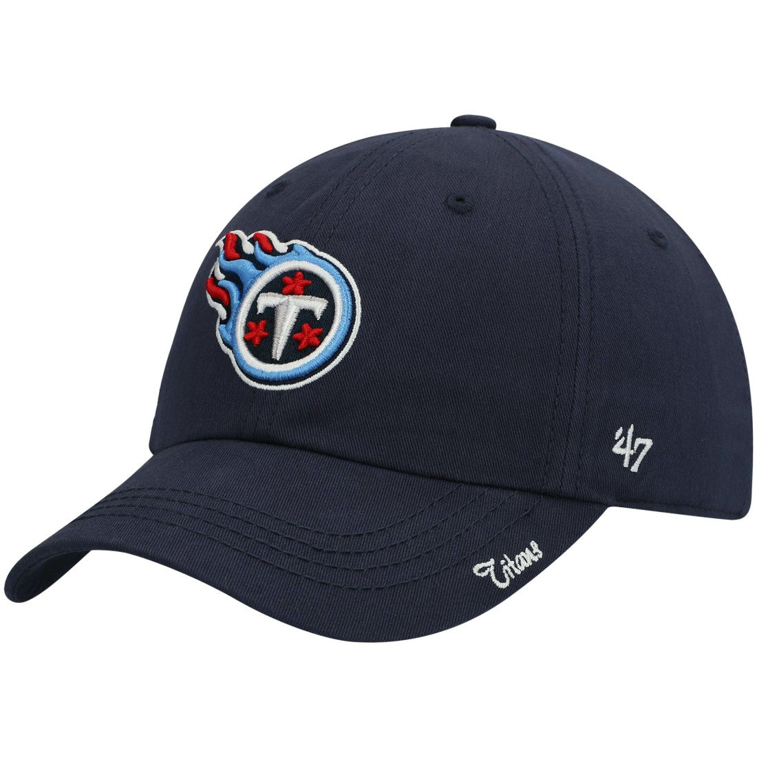 Tennessee Titans '47 Women's Miata Clean Up Primary Adjustable Hat Navy